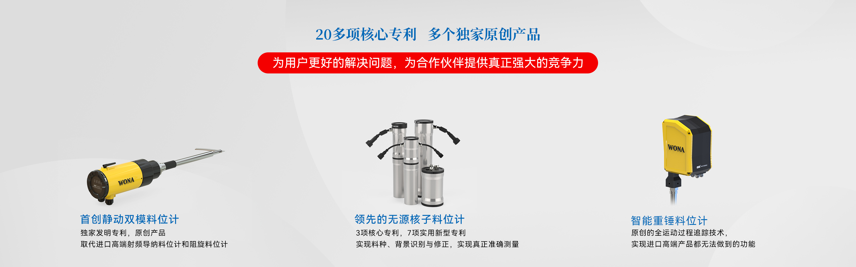 無(wú)源核子料位計(jì)、靜動(dòng)雙模料位計(jì)、重錘料位計(jì)